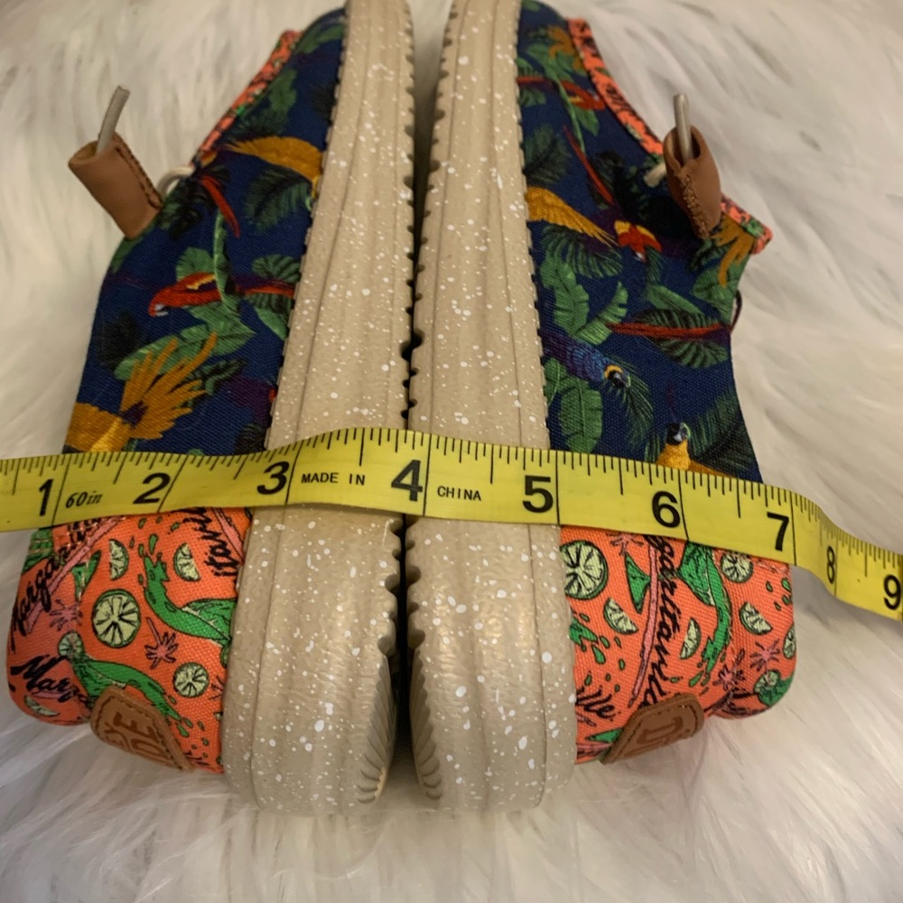 HEY DUDE Wendy Margaritaville colorful casual slip on loafers ladies size 6 NWOT - Picture 11 of 12